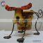 Wholesale metal animal cat shaped decorative flower pots