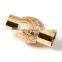 Latest Design Custom Jewelry Clasp Manufacturer Luxury Leather Bracelet Clasp, High Class 316l Stainless Steel Clasp