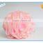 exfoliating mesh pouf bath sponge