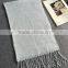 Wholesale Korean Fashion Solid Color Plain Tassel Women Linen Scarf