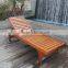 China Factory Price Wooden Outdoor Patio Furniture Sun Lounger