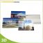 Cheap Price Newest 3D Lenticular Personalized Souvenir Gifts 3D Printing Plastic Postcard