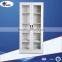 Steel Metal Storage Cabinets Locking with Glass Sliding Door