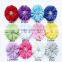 Wholesale 3" Large Chiffon Ballerinas Flower With Rhinestones Center For Hair Decoration