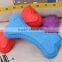 whistle bone shaped rubber squeaky pet dog chew toy