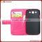 flip pu leather phone case for samsung galaxy s3, for samsung s3 case leather