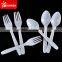 Plastic silver cutlery disposable fork and knife set