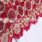 New arrival fashion african lace dresses / gold lace fabric / swiss double organza lace for party