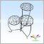China supplier high quality best selling display rack for plant pot fancy antique decorative metal wire crystal flower stand