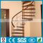 Interior steel wood spiral stairs for Saudi Arabia project --YUDI