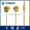 custom earphone with 3D PVC ear buds