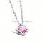 Hot Sale 2016 Couple Zircon Turkish Silver Necklace Jewelry