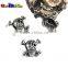 Silver Plated Charm Metal Pirate Eyed Skull Beads Paracord Bracelet Knife Lanyards
