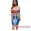 Wholesale Sexy Women Traditional African Print Off Shoulder Midi Dress