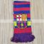 100% acrylic knitted custom football club scarfs