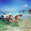 SUN LIFE canoa policarbonato clear plastic boat,glass bottom boat
