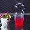 PP plastic flower carry bags with hanging for planttree flowers hand bag