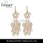 Wedding jewelry golden alloy hollow plant earrings jewelry dangle earring wedding jewelry clothes accessory