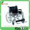Chrome Steel Flip-up Armrest and Detachable Footrest Wheelchair