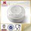 Cheap pure white porcelain soup bowl and spoon set for hotel