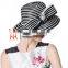 New Arrival Satin Ribbon Make Church Hats For Women Black And White