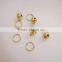 Hot sale brass material 20mm round jingle with ring