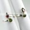 Beautiful Designs !! Red CZ & Green CZ 925 Sterling Silver Toe Ring, ashapurajewels.com !! Fresh Silver Jewelry, Silver Jewelry