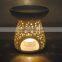 Best selling multi holes ceramic oil Burner/ spa oil burner in white color