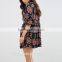 thailand wholesale clothing blouson sleeve floral print alibaba dresses