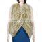 Real leather women rabbit fur vest, top quality from china factory KZ150118
