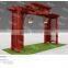 2015 hot sale outdoor plastic wood pergola designs supplier