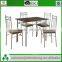 Dining room furniture simple design 1+4/ sets metal dining table and chair