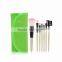 Professional 7 pcs Paintbrushes Makeup Brushes Set Tools Make-up You Toiletry Kit Wool Famous Brand Brush Set Case Free Shipping