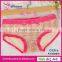2015 Sexy Women panties Cotton Leopard & Bowknot antibacterial Panties with Laces Body Sculpting Briefs Multi color Packaged