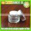 200g Clear Glass Jar With Matte Silver Lid