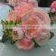 spring rose and diamond rose and carnation mixed handmade silk wedding bouquet