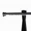 Black Metal Coat Hat Rack 2-tier Garment Drying Rack Clothes Shoe Organizer