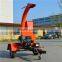 TC4 gasoline engine mini mobile wood chipper machinery
