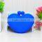 Manufacture supply colored heart silicone coin purse,silicone bag
