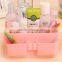 Desktop storage boxes small fresh solid color plastic cosmetic storage box
