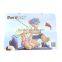 large rectangular card game tin box for children
