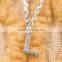 christmas gift 925 sterling silver necklace with english letter pendent&charm