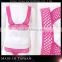 2PC set deep pink sexy adult lingerie