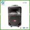 Professional PA active trolley rechargeable speaker with bluetooth FM