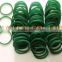 Factory supply elastic orange & green rubber bands with low price