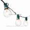 UL Listed Green 25 Clear Bulbs Commercial Outdoor G40 Globe String Lights