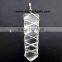 Crystal Quartz Flat Stick Pendants Wire Wrapped Jewelry For Sell