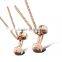 Rellecona Unique Barbell Pendant Titanium Steel Jewelry Lovers Necklace