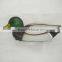 Green-head plastic duck hunting decoys