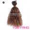 Red Wine Color Twisted Curl Braiding Hair Extensions